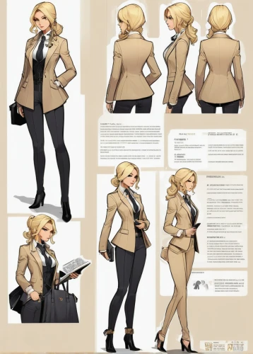 camie,fashion vector,secretarial,businesswoman,trenchcoat,business woman,blazer,business girl,female doctor,headmistress,rosalyn,tailcoat,ladies clothes,millia,spy visual,tailcoats,the blonde photographer,blonde woman,anthro,cardigans,Unique,Design,Character Design