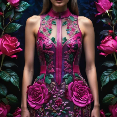 cheongsam,bodypaint,bodypainting,body painting,neon body painting,tahiliani,qipao,blumarine,siriano,etro,floral japanese,roses,audigier,floral mockup,flora,with roses,floral,adorned,rosae,hedge rose,Photography,Artistic Photography,Artistic Photography 02