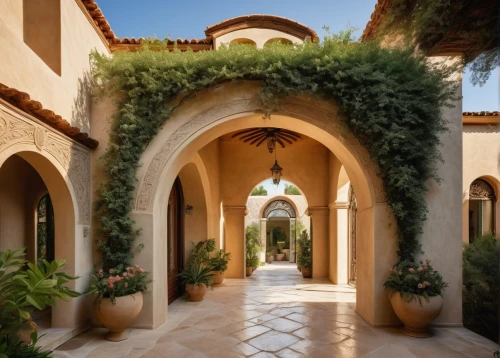 archways,cloistered,breezeway,courtyards,masseria,arches,doorways,entryways,palmilla,courtyard,entranceways,entryway,pointed arch,santa barbara,arcaded,hacienda,caravansary,inside courtyard,archway,three centered arch,Art,Artistic Painting,Artistic Painting 21