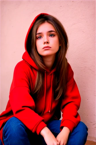 red coat,hoodie,red background,on a red background,redcoat,little red riding hood,red riding hood,spinelli,tracksuit,sweatshirt,parka,red,red wall,photo shoot with edit,teen,kiernan,red skin,portrait background,red cape,marzia,Art,Classical Oil Painting,Classical Oil Painting 31