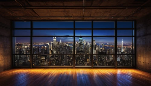 manhattan skyline,new york skyline,penthouses,1 wtc,manhattan,cityscape,windowpanes,cityscapes,glass wall,elevators,glass window,city lights,window view,esb,one world trade center,city view,cityview,elevator,windows wallpaper,top of the rock,Illustration,Abstract Fantasy,Abstract Fantasy 21