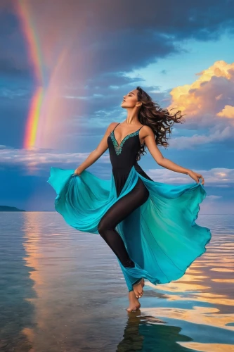 rainbow background,riverdance,eurythmy,celtic woman,fusion photography,divine healing energy,gracefulness,rainbow colors,bifrost,exhilaration,rainbow at sea,rainbow color palette,colorful background,rainbow,rainbow jazz silhouettes,harmony of color,colorful light,splendid colors,leap for joy,flamboyance,Art,Classical Oil Painting,Classical Oil Painting 01