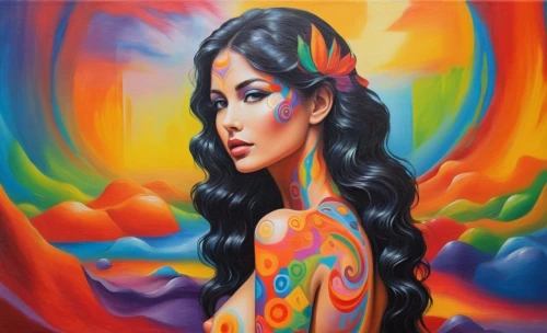 welin,chicana,pintura,bohemian art,tretchikoff,oil painting on canvas,vibrantly,flamenca,colorful background,art painting,viveros,neon body painting,chicanas,mexican painter,coloristic,bodypainting,vibrancy,boho art,bunel,pinturas,Illustration,Vector,Vector 07