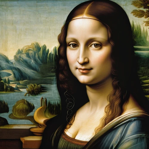 gioconda,monalisa,mona lisa,perugino,mona,pinturicchio,kisling,giorgione,davinci,uffizi,italian painter,delatour,tretchikoff,meticulous painting,bronzino,ariadne,tiziano,portrait of a girl,iconographer,painting technique,Art,Classical Oil Painting,Classical Oil Painting 03