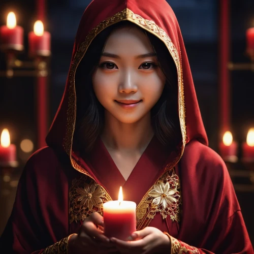 qianwen,fortuneteller,candlelight,vietnamese woman,fortune teller,zhiyuan,candlelit,candlemaker,asian woman,shaoxuan,xianwen,girl praying,daxia,chuseok,heungseon,fortune telling,mongolian girl,candle,xiaohui,xiaomei,Photography,General,Realistic