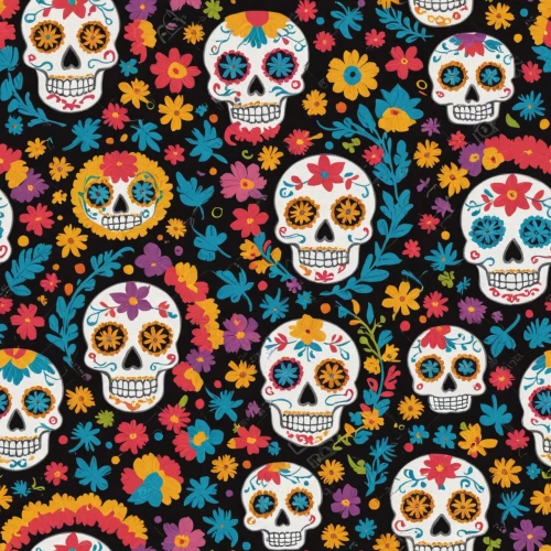 day of the dead paper,sugar skulls,day of the dead icons,sugar skull,day of the dead,calaveras,calaverita sugar,calavera,dia de los muertos,day of the dead frame,seamless pattern repeat,floral skull,la calavera catrina,muertos,days of the dead,day of the dead alphabet,el dia de los muertos,day of the dead skeleton,boho skull,catrina calavera,Vector Pattern,Halloween,Halloween 17