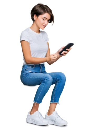 woman holding a smartphone,sms,jeans background,text message,girl with speech bubble,woman holding gun,mobilemedia,texting,girl at the computer,phone clip art,girl sitting,girl making selfie,woman sitting,using phone,woman free skating,programadora,mobitel,woman eating apple,pretexting,mobifone,Conceptual Art,Oil color,Oil Color 07