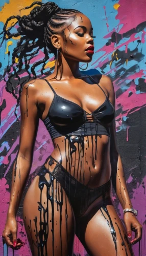 naomi,black woman,neon body painting,african american woman,sharmell,graffiti,black women,kamaliyah,bodypaint,strongwoman,ebony,muscle woman,hard woman,khia,bodypainting,aliyah,azealia,body painting,african woman,ikpe,Conceptual Art,Graffiti Art,Graffiti Art 08