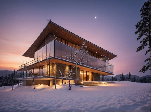 snohetta,timber house,winter house,snow shelter,snowhotel,house in the mountains,the cabin in the mountains,snow house,house in mountains,cubic house,chalet,wooden house,alpine style,bohlin,ski facility,snow roof,avalanche protection,mountain hut,ski station,log home,Photography,General,Realistic