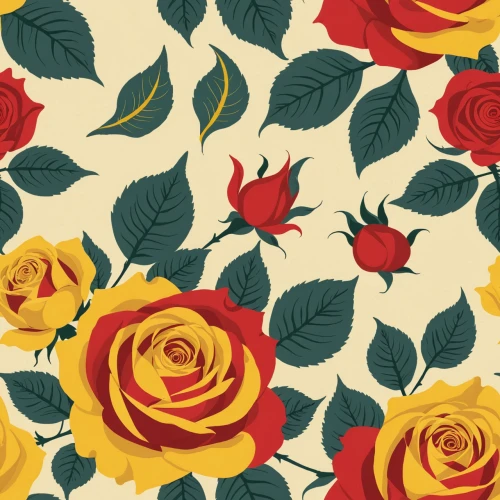 roses pattern,yellow rose background,red-yellow rose,rose flower illustration,floral digital background,rosebushes,floral background,seamless pattern repeat,fabric roses,paper flower background,flowers pattern,floral mockup,roses,rose roses,retro flowers,rose non repeating,blooming roses,old country roses,red roses,yellow rose on red bench,Vector Pattern,Floral,Floral 17