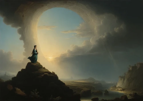 aivazovsky,the pillar of light,fantasy picture,friedrich,bierstadt,ossian,alfheim,apotheosis,ascension,fantasy landscape,pilgrimage,woman at the well,silmarillion,world digital painting,god of the sea,enlightenment,joseph turner,mythography,siggeir,risen,Art,Classical Oil Painting,Classical Oil Painting 25