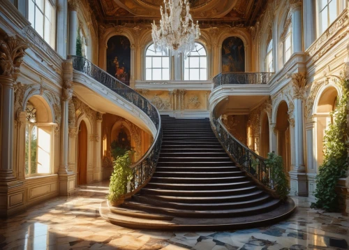 staircase,ritzau,outside staircase,versailles,château de chambord,staircases,palladianism,foyer,marble palace,europe palace,entrance hall,stairway,cliveden,chateauesque,royal interior,hallway,stairs,chateau,belvedere,escaleras,Conceptual Art,Sci-Fi,Sci-Fi 01