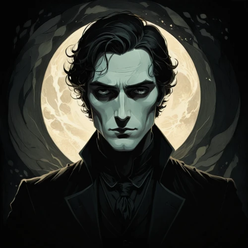 baskerville,ichabod,carnacki,crowley,nevermore,riddlesworth,darkling,byronic,shalka,pennyworth,holmes,sherlock holmes,moriarty,remus,gontier,heathcliff,gothic portrait,roderich,strahd,norrell,Illustration,Black and White,Black and White 02