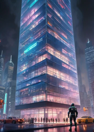 lexcorp,the skyscraper,cybercity,megacorporation,skyscraper,cyberport,cybertown,oscorp,megacorporations,pc tower,supertall,dystopian,cyberpunk,barad,steel tower,arcology,ralcorp,futuristic,alchemax,1 wtc,Unique,3D,Garage Kits