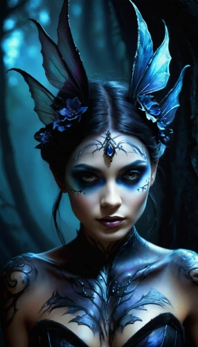 faery,faerie,blue enchantress,fairie,fae,planescape,demoness,dryads,dryad,evil fairy,fantasy portrait,derivable,water nymph,naiad,dark elf,kitana,fairy queen,lilith,dark angel,fantasy woman,Conceptual Art,Daily,Daily 32