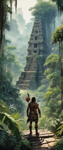 tikal,yavin,chichen itza,bonampak,prehispanic,step pyramid,xunantunich,ziggurat,ziggurats,mayan,mesoamerican,cartoon video game background,calakmul,palenque,mesoamerica,kharut pyramid,turion,eastern pyramid,copan,mexica,Conceptual Art,Daily,Daily 01