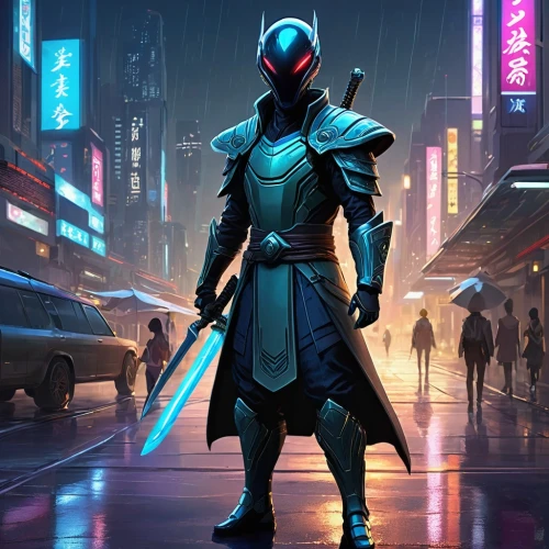 izanagi,ronin,assassin,mandalorian,cyberpunk,katanas,tron,teferi,songhai,raiden,cyberian,ventress,masamune,nima,katana,kodi,asari,sikatana,vanguard,vex,Illustration,Realistic Fantasy,Realistic Fantasy 01