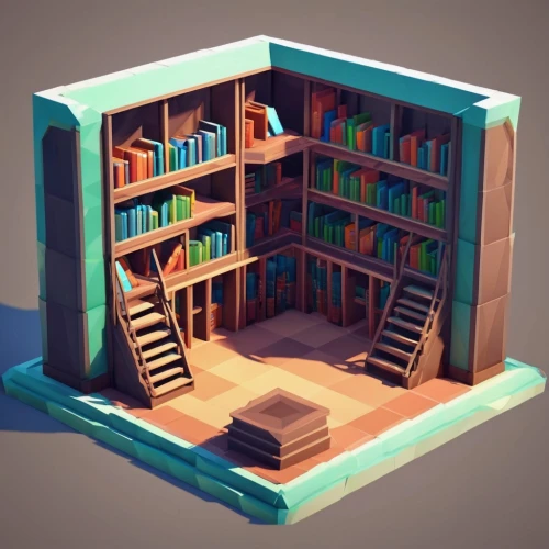 bookcase,bookbuilding,bookcases,bookshelves,bookshelf,bookstand,voxel,bookspan,voxels,miniaturist,3d render,book store,bookworm,3d model,lowpoly,bibliotheca,bibliotheque,libraries,bookend,isometric