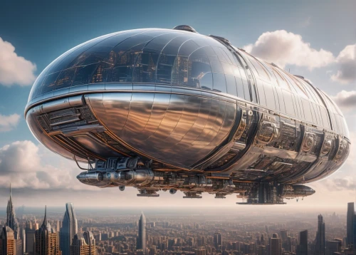 airship,airships,skycycle,technosphere,futuristic architecture,dirigible,skycar,futuristic landscape,air ship,skyship,sky space concept,dirigibles,bathysphere,primosphere,arcology,blimp,gyroscopic,spherical,deltha,futuristic art museum,Photography,General,Sci-Fi