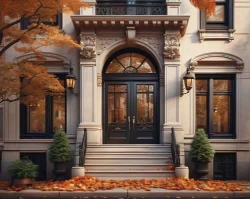 brownstone,brownstones,autumn decoration,autumn decor,entryway,front door,exterior decoration,seasonal autumn decoration,homes for sale in hoboken nj,homes for sale hoboken nj,house entrance,victorian,townhouse,ornate,hoboken condos for sale,autumn wreath,mansard,the threshold of the house,autumn theme,entryways,Photography,Artistic Photography,Artistic Photography 12