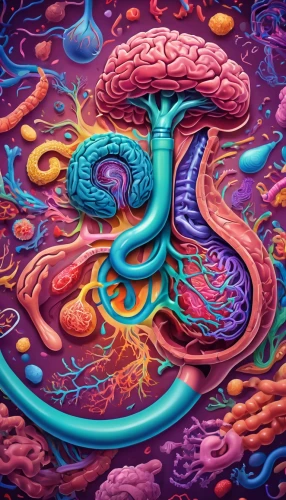 ayahuasca,dmt,mantra om,lsd,synaptogenesis,symbiosis,symbioses,psychedelics,interdimensional,psychedelia,samsara,entheogens,psychedelic,lateralus,colorful spiral,hippocampus,hallucinogen,serpent,tryptamine,neurogenesis,Conceptual Art,Oil color,Oil Color 23