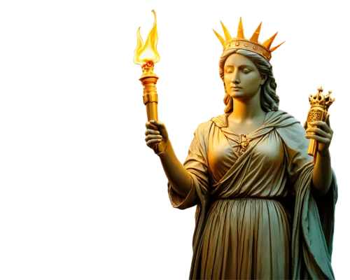 justitia,statue of freedom,lady justice,hecate,golden candlestick,goddess of justice,frigga,athena,the prophet mary,lady liberty,suprema,guanyin,golden crown,mama mary,liberty enlightening the world,imbolc,patroness,hermias,priestess,monstrance,Illustration,Abstract Fantasy,Abstract Fantasy 17