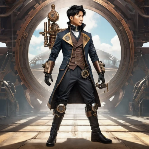 steampunk,aveline,dishonored,seamico,trine,haytham,steamboy,blunderbuss,tailcoat,guybrush,swashbuckler,steampunk gears,gunslinger,barranger,clockmaker,jarlaxle,flintlock,machinist,hornblower,carnacki,Conceptual Art,Fantasy,Fantasy 25