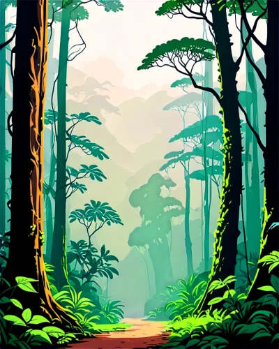 forests,forest path,rainforest,forest background,rainforests,forest,tropical forest,cartoon forest,forest road,forest landscape,green forest,wooded,the forests,forested,forest walk,the forest,coniferous forest,jungles,rain forest,hiking path,Art,Artistic Painting,Artistic Painting 43