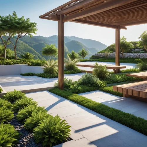 landscape design sydney,japanese zen garden,zen garden,landscape designers sydney,landscaped,roof landscape,garden design sydney,3d rendering,sake gardens,japanese garden ornament,render,japanese garden,landscaping,pergola,grass roof,carports,roof garden,3d rendered,dojo,3d render,Photography,General,Realistic