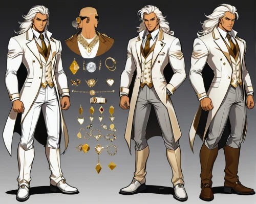 gyrich,tailcoats,apollon,norrington,goldmoon,auriongold,espadas,beyonder,male character,gnaeus,whitecoat,tailcoat,ororo,genrich,suit of spades,apophis,alteon,diaconis,raistlin,white eagle,Unique,Design,Character Design