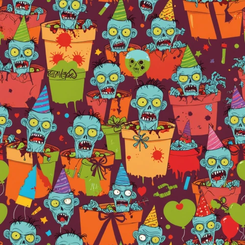 halloween wallpaper,halloween background,halloween paper,halloween owls,zombie ice cream,halloween ghosts,days of the dead,day of the dead paper,seamless pattern repeat,zomo,pepperberg,cartoon forest,halloween illustration,halloween vector character,skulks,day of the dead,halloween border,ghouls,boneyard,memphis pattern,Vector Pattern,Halloween,Halloween 02