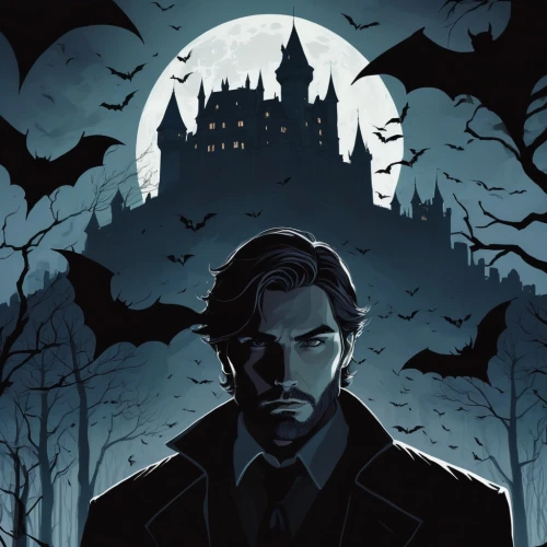 northman,carnacki,halloween illustration,haunted cathedral,crowley,house silhouette,haunted castle,remus,halloween poster,ichabod,winchester,baskerville,halloween background,ghost castle,witchfinder,dracula,corvo,bigby,ravenloft,the haunted house,Illustration,Black and White,Black and White 12
