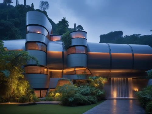 futuristic architecture,modern architecture,gehry,dreamhouse,seidler,futuristic art museum,dunes house,modern house,tropical house,cube house,amanresorts,smart house,cubic house,beautiful home,archidaily,earthship,futuristic landscape,cantilevered,asian architecture,electrohome,Photography,General,Natural