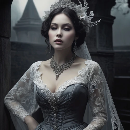 victorian lady,corsetry,noblewoman,white rose snow queen,gothic portrait,victoriana,gothic woman,corseted,milady,corsets,the snow queen,fairest,knightley,victorian style,bridal dress,wedding gown,wedding dresses,gothic dress,wedding dress,katherina,Photography,Artistic Photography,Artistic Photography 05