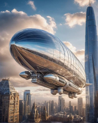 futuristic architecture,airship,dirigible,airships,alien ship,flying saucer,skycycle,mothership,technosphere,space ship,futuristic art museum,arcology,blimp,futuristic landscape,dirigibles,skycar,futuristic,skyship,ufo,unidentified flying object,Photography,General,Commercial