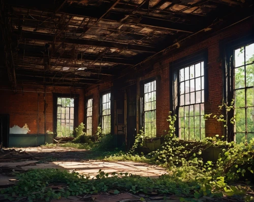 abandoned places,abandoned place,abandoned factory,lost place,brickworks,lost places,industrial ruin,abandoned building,derelict,abandoned,empty factory,old factory,lostplace,empty interior,factory hall,brownfields,warehouse,disused,urbex,overgrowth,Illustration,Retro,Retro 23