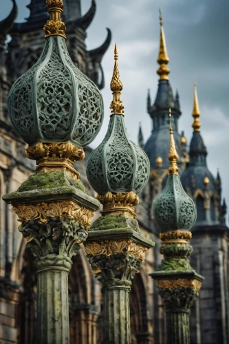 roof domes,aachen cathedral,spires,ornate,western architecture,ornamentation,domes,versailles,mosques,cathedrals,ornamented,cenotaphs,finials,cupolas,crenellations,islamic architectural,religieuses,dome roof,roofline,beautiful buildings,Conceptual Art,Sci-Fi,Sci-Fi 11