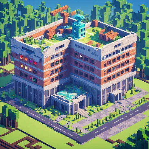 microdistrict,voxel,lowpoly,cybertown,isometric,apartment block,city blocks,apartment building,apartment complex,voxels,sanatorium,micropolis,superblocks,apartment blocks,apartments,low poly,sanatoriums,dorms,skyscraper town,superblock