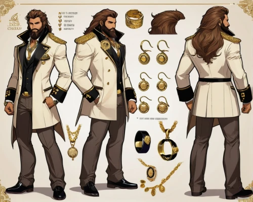 suit of spades,norrington,tailcoats,tailcoat,male character,valinor,zoroaster,aurum,gold foil laurel,seregil,issachar,goldwind,elessar,zevalin,goldenson,silvain,altemps,martok,saladin,ermes,Unique,Design,Character Design