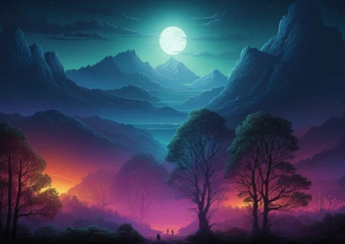 fantasy landscape,lunar landscape,moon and star background,valley of the moon,moonrise,moonscapes,moonscape,earth rise,landscape background,beautiful wallpaper,fantasy picture,dusk,futuristic landscape,dusk background,hanging moon,barren,moonlit night,world digital painting,mountain landscape,oscura,Illustration,Realistic Fantasy,Realistic Fantasy 25
