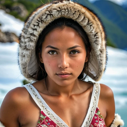 inuit,mongolian girl,peruvian women,jutlandic,chukchi,greenlandic,white fur hat,inuk,vietnamese woman,marshallese,polynesian girl,greenlanders,inupiat,eskimo,native american,asian woman,yupik,inupiaq,kateri,kyrgystan