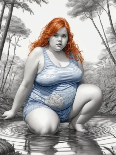 world digital painting,girl on the river,water nymph,fisherwoman,naiad,pregnant woman,the blonde in the river,nereid,rusalka,danaus,fishwife,amphitrite,pregnant girl,woman at the well,female model,undine,digital painting,fatmire,melusine,galatea