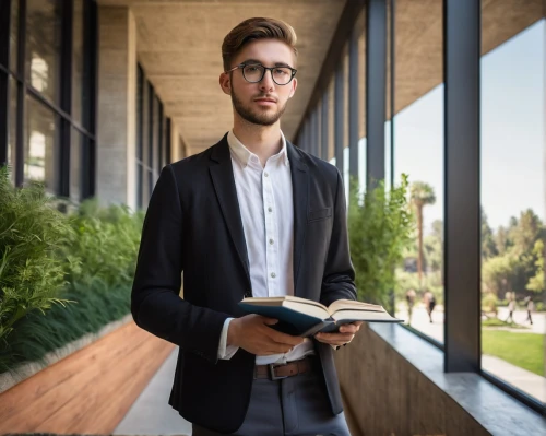 real estate agent,librarian,blur office background,reading glasses,erudite,scholar,academic,businessman,inntrepreneur,bibliographer,businesman,professorial,bocconi,professor,biostatistician,academician,sinek,office worker,professoriate,ceo,Art,Classical Oil Painting,Classical Oil Painting 07