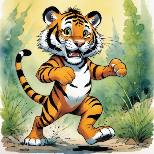 tigerish,a tiger,rimau,young tiger,tiger png,tigert,tigerle,bengal tiger,tiger cub,tigress,tiger,stigers,tigar,tigger,hobbes,chestnut tiger,harimau,tiggers,asian tiger,tigre,Illustration,Children,Children 02