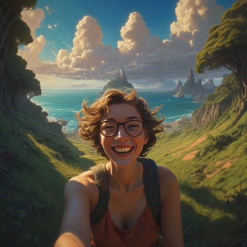 world digital painting,ghibli,moana,portrait background,vedra,fantasy portrait,donsky,meg,studio ghibli,heatherley,digital painting,tacoma,artist portrait,custom portrait,nissa,adventuress,cliffside,thornberry,summer background,isla,Conceptual Art,Fantasy,Fantasy 01