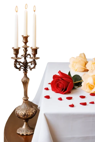 table arrangement,candlestick for three candles,valentine candle,tablescape,place setting,candleholder,table setting,romantique,table decoration,shabbat candles,candleholders,candelabras,candelabra,votives,candlelights,votive candles,golden candlestick,wedding decoration,romantic rose,yellow rose background,Photography,Black and white photography,Black and White Photography 09