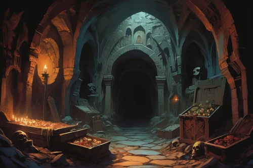 catacombs,dungeon,undercity,dungeons,crypts,undermountain,hall of the fallen,crypt,ravenloft,sepulchres,catacomb,shadowgate,mausoleum ruins,underdark,sepulcher,sepulchre,haunted cathedral,moria,tombs,alcove