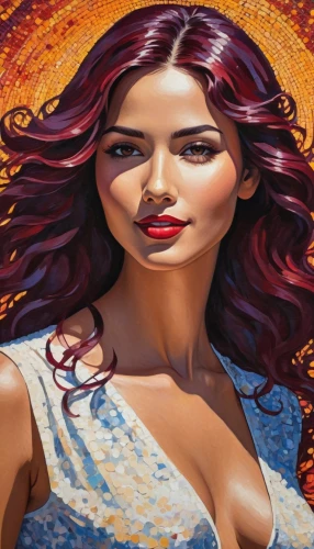 viveros,chicana,triss,chicanas,thyatira,world digital painting,iconographer,art painting,flamenca,jasinski,sheherazade,liliana,inanna,mervat,celtic woman,eleftheria,photo painting,portrait background,bohemian art,eretria,Conceptual Art,Daily,Daily 31