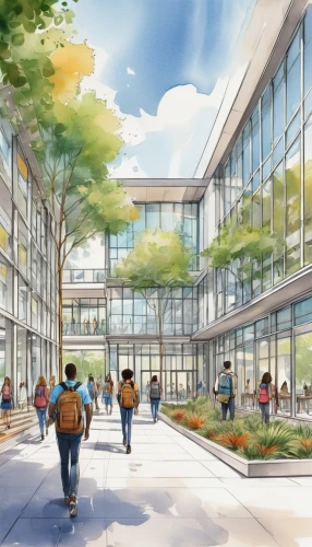 renderings,cupertino,sunnyvale,googleplex,home of apple,kaist,genentech,genzyme,schulich,metaldyne,ucsf,milpitas,reston,calpers,palo alto,oakbrook,skyways,school design,alderwood,eastridge,Illustration,Black and White,Black and White 05