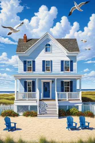 houses clipart,summer cottage,seaside country,beach house,beach hut,home landscape,seaside resort,beachhouse,weatherboard,house painting,rodanthe,holiday home,fisherman's house,deckhouse,cottage,house insurance,nantucket,dunes house,guesthouses,house painter,Conceptual Art,Daily,Daily 28